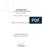 Larangan Isbal PDF