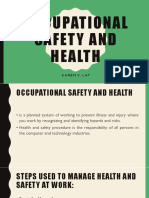 Occupational Safety and Health