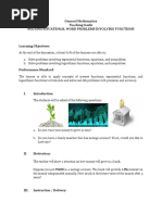 General Mathematics Teaching Guide Solving Situational Word Problems Involving Functions