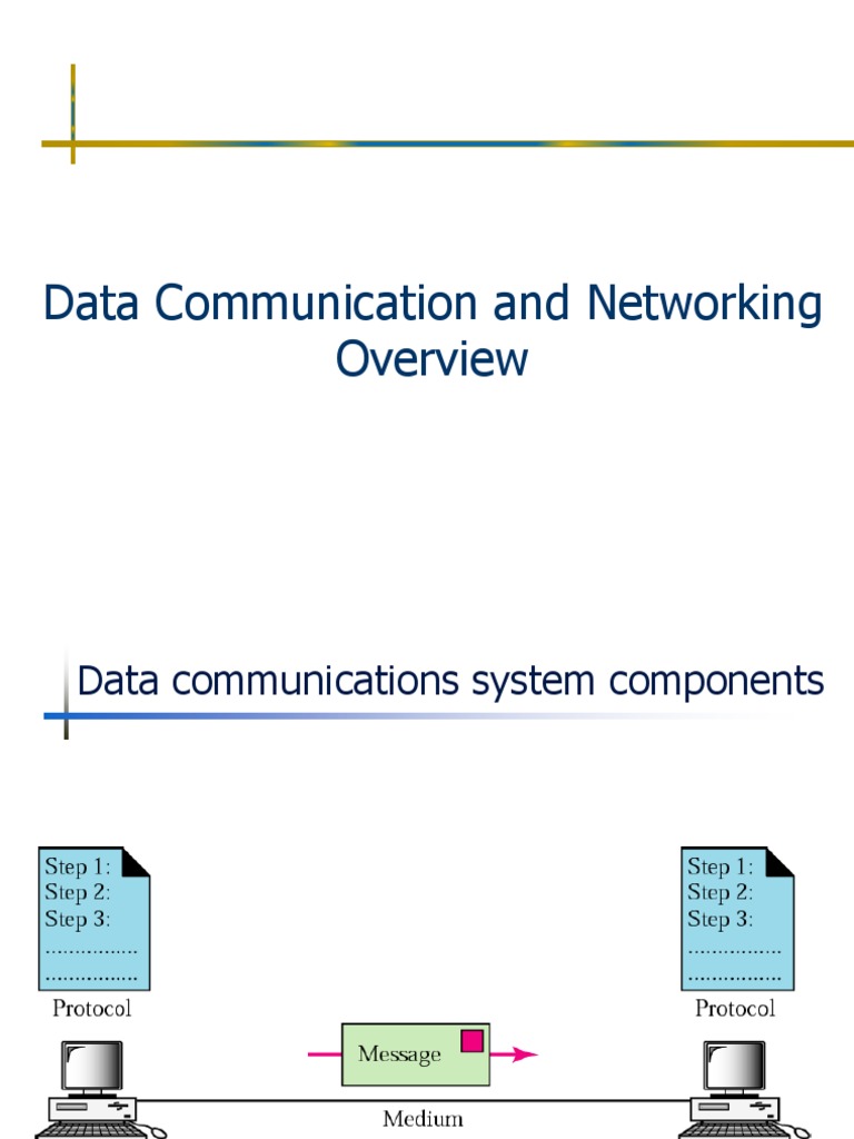 Lecture 1 - Data - Communication - and Networking - Overview | PDF ...