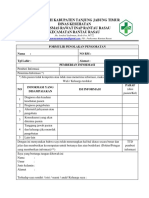 Formulir Penolakan Pengobatan Rantau Rasau