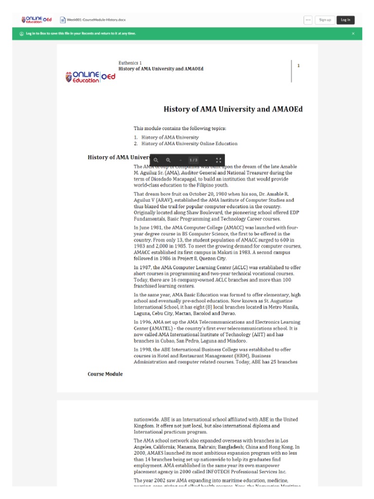 Ama History | PDF