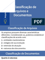 Arquivologia Classificação de Documentos