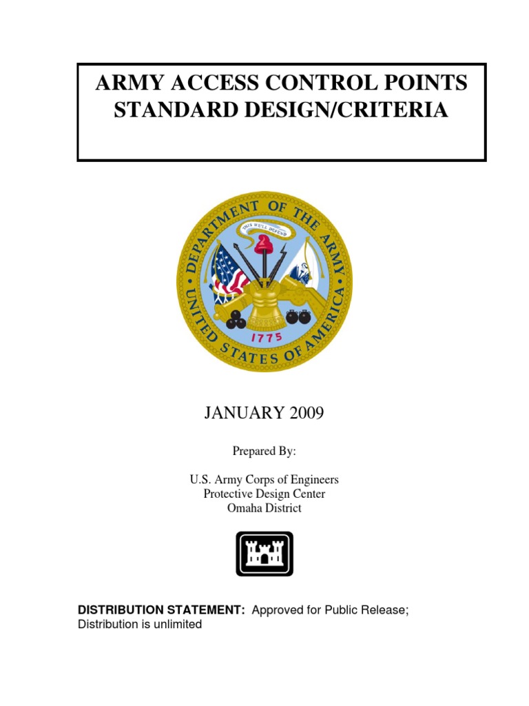 Army Access Control Points PDF United States Army Traffic