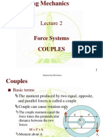 Force Systems Couples: Engineering Mechanics
