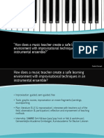 How Does A Music Teacher Create A
