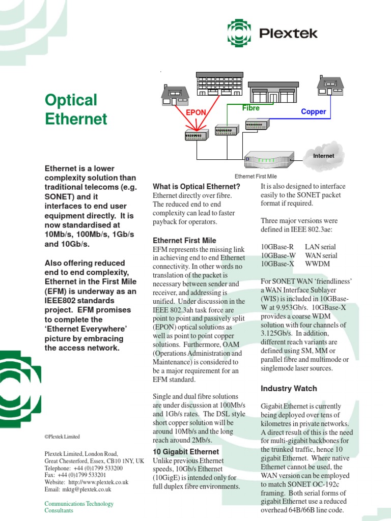 Ethernet Pdf Ethernet Wide Area Network
