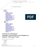 Manual de Usuario e Instrucciones en Español para Videoconsola
