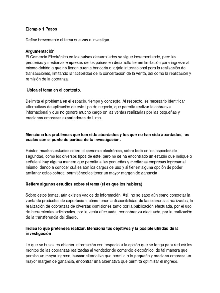 Como Realizar Correctamente El Planteamiento Del Problema