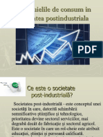 Cheltuielile de Consum in Societatea Postindustriala