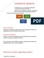 Organizational Systems Theory