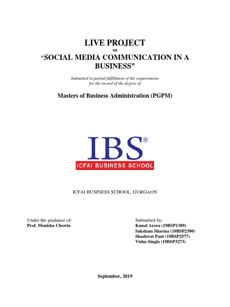 Social Media Communication in Business | PDF | Marketing Communications ...
