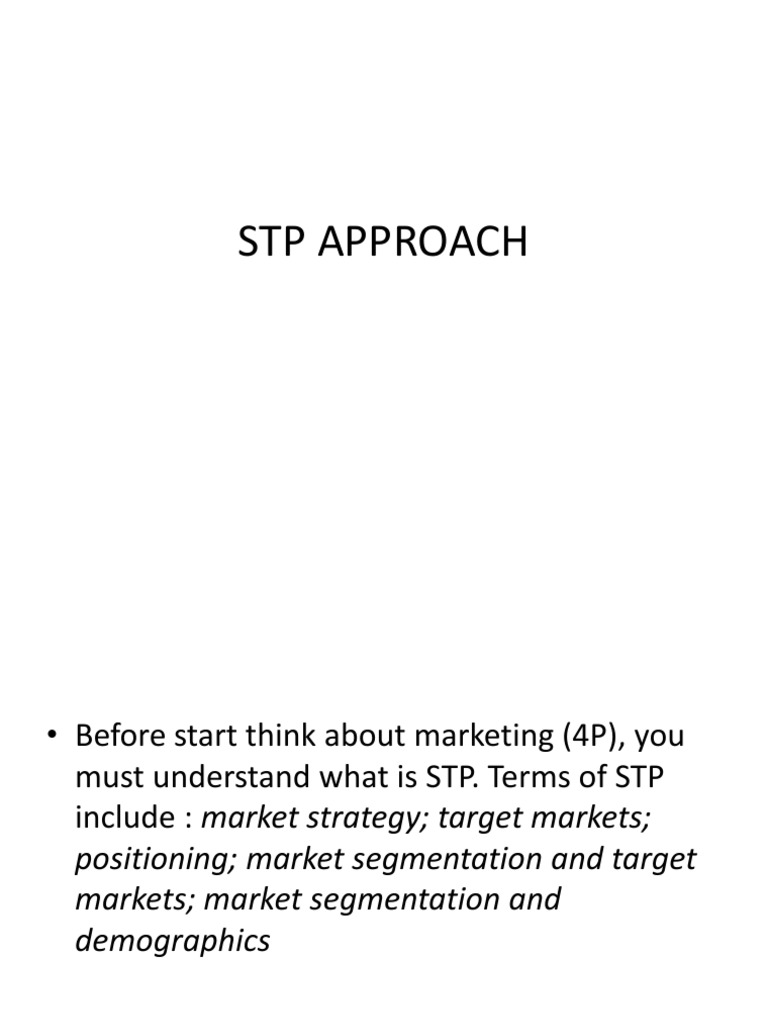 STP Approach PDF