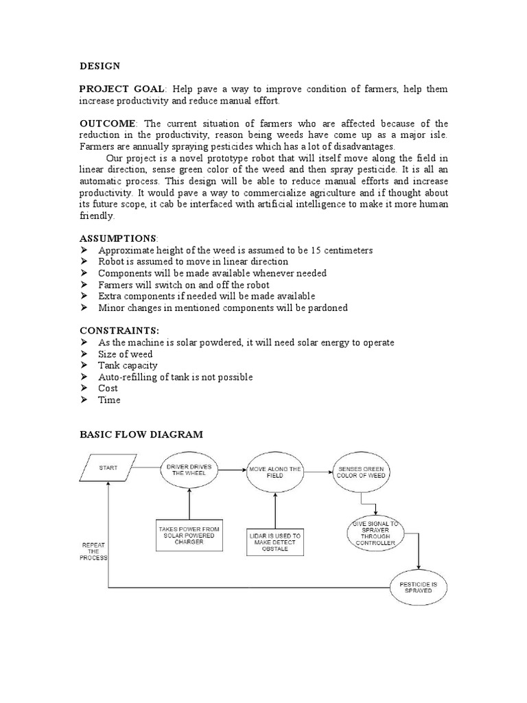 Automated Weed-Spraying Robot Design | PDF