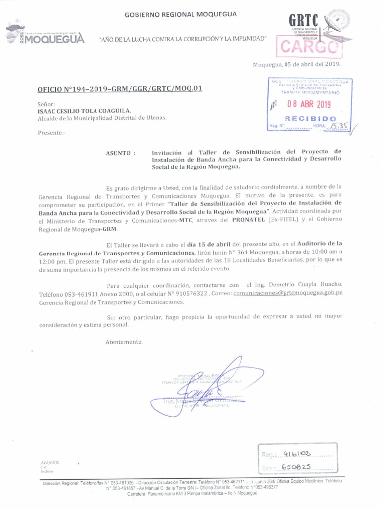 Modelo de Oficio | PDF