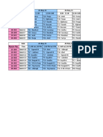 Batch-Wise Room No. Wise Time Table