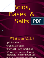 pH Properties of Acids, Bases, and Salts