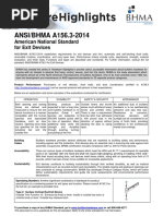 ANSI/BHMA A156.3-2014: American National Standard For Exit Devices