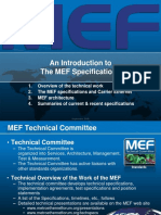 An Introduction To The MEF Specifications