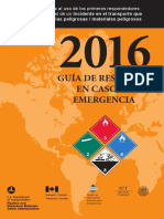 Guía de respuesta en caso de emergencia 2016