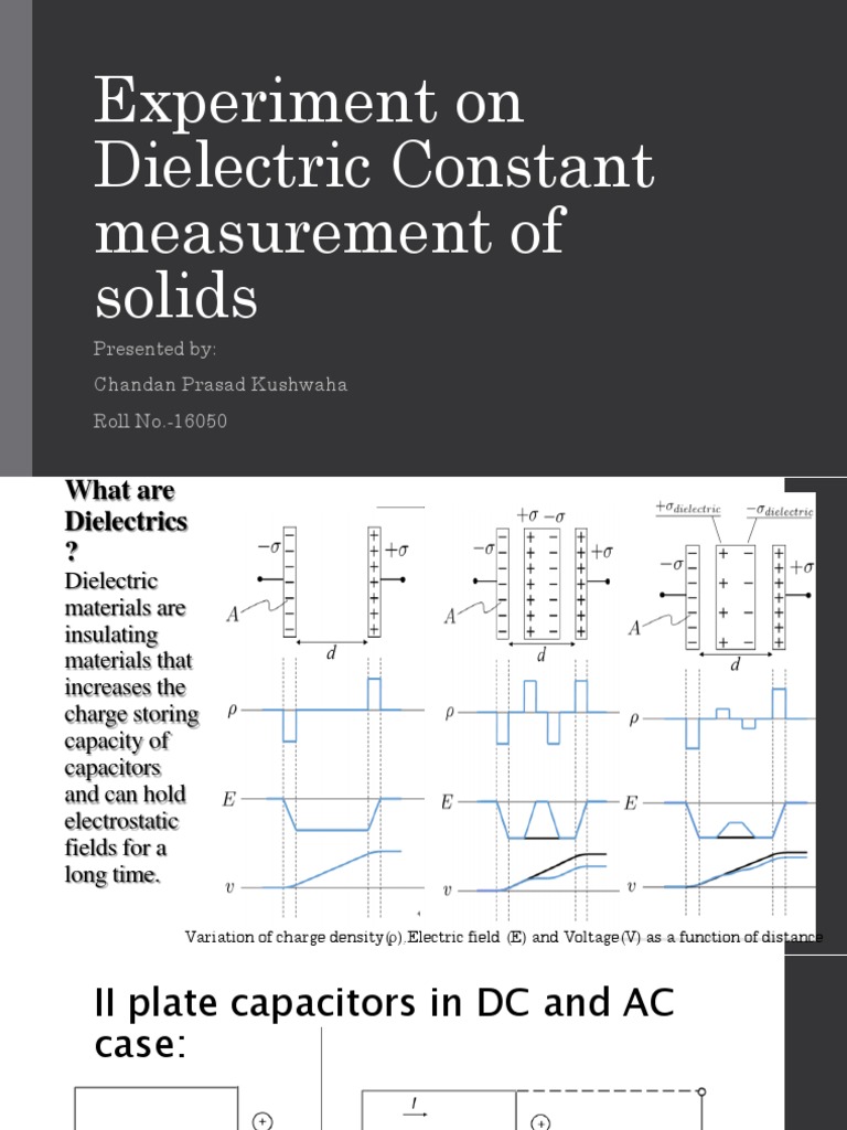 Dielectric Constant Measurement Experiment | PDF | Dielectric ...