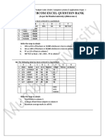 Excel questions with pivot tables and formulas