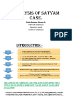 Analysis of Satyam Case