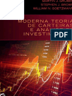 Moderna Teoria de Carteiras e Análise de Investimentos PDF