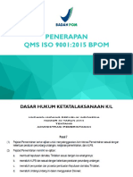 Penerapan QMS ISO 9001:2015 BPOM