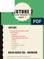 Value Added Tax: Faculty of Management and Tourism Fall 2016