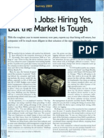 Medtech Job Hiring Yes - But The Market Is Tough - 2009 Med Jobs Salary Survey - Conroy, S