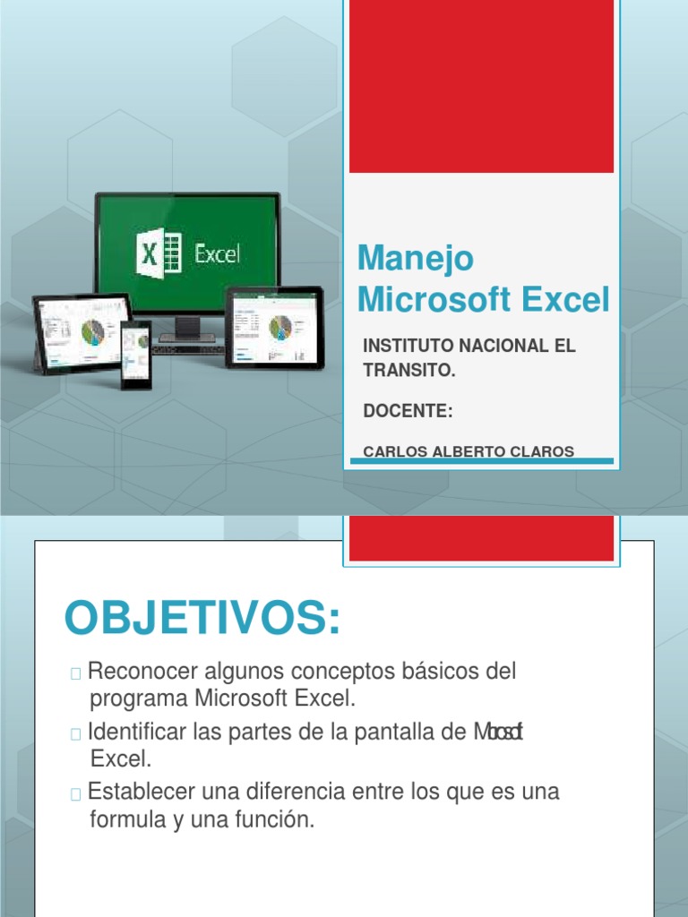 Conceptos Básicos de Excel 2010 | PDF | Microsoft Excel | Hoja de cálculo