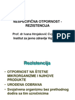 1.nespecificna Otpornost (Rezistencija)