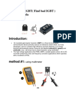 How To Test IGBT (Find Bad IGBT) PDF