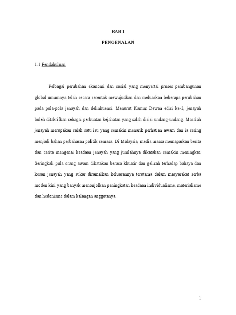 Punca Punca Jenayah Semakin Meningkat Dan Kelebihan Community Policing Pdf