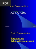 Basic Econometrics Notes