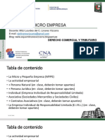 Sesión Ii Empresa Y Micro Empresa: Derecho Comercial Y Tributario