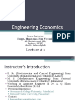 Engg. Economics Lecture 1