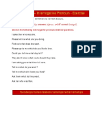 Exercise-Interrogative Pronouns PDF