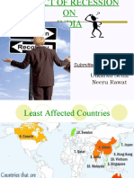 Impact of Recession On India and Various Policies