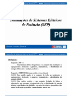 Instalações de Sistemas Elétricos de Potência (SEP) - Geração