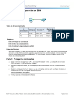 5.2.1.4 Packet Tracer - Configuring SSH Instruction