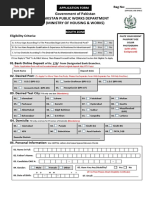 Government of Pakistan Pakistan Public Works Department (Ministry of Housing & Works)