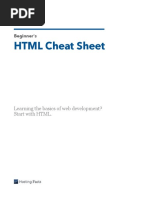 HTML Cheat Sheet: Beginner's