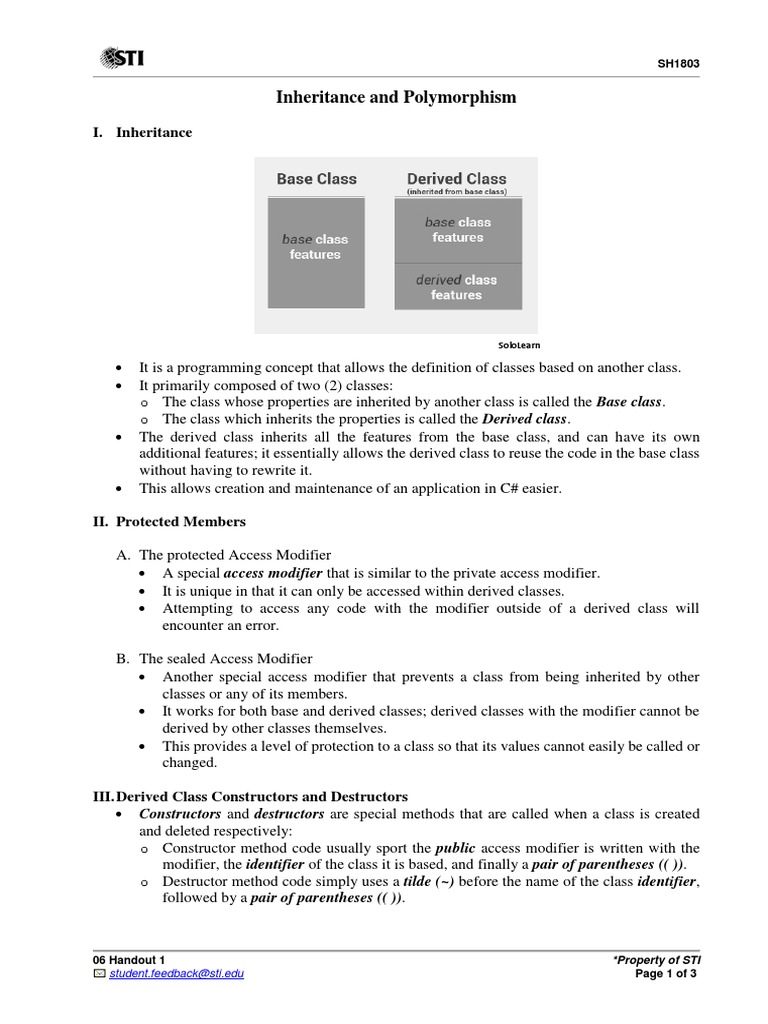 Exploring Inheritance, Polymorphism, and Other Key Object-Oriented ...