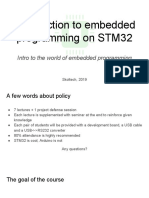 Introduction To Embedded Programming On STM32