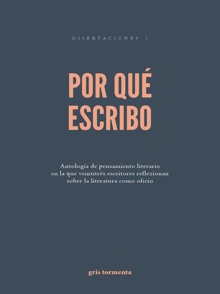 Por Que Escribimos Pdf Poesía Escritura