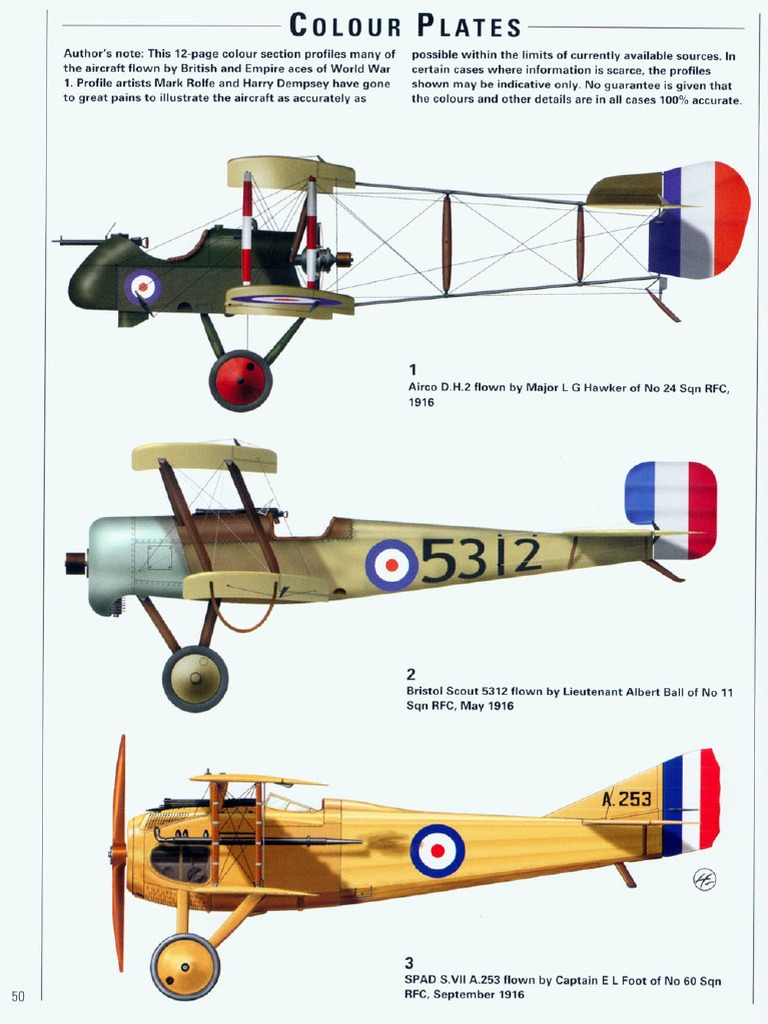 Osprey Aircraft of the Aces 045 British and Empire Aces of Ww1