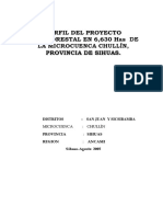 Perfil Del Proyecto Agroforestal en Ppr-2019