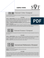 National Cyber Olympiad Sample Paper